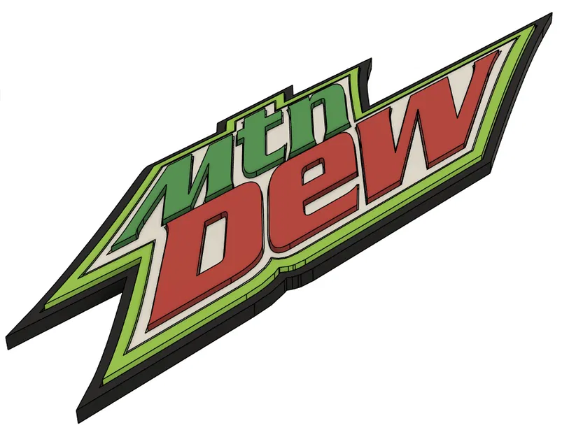 Logo Mountain Dew (2006) phiên bản 3D - Image 2
