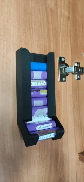 Kệ treo tường đựng pin 18650 - Image 1