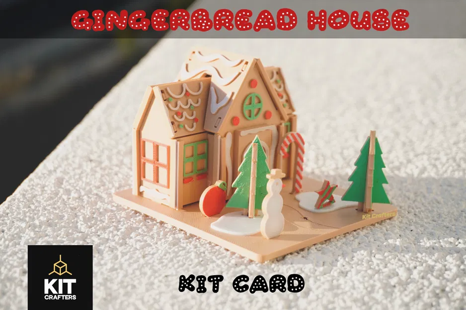 Mẫu Thẻ Ngôi Nhà Bánh Gừng Giáng Sinh - Image 2