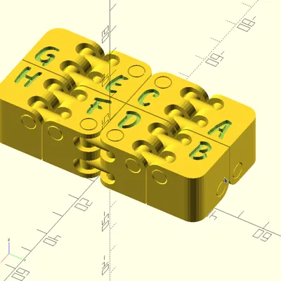 Khối Kobayashi Fidget Cube Chữ Tùy Chỉnh