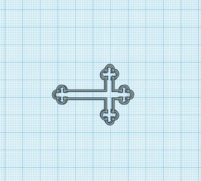 Khuôn cắt bánh quy hình thánh giá - Image 1