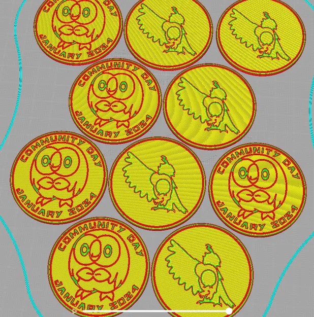 Đồng xu Ngày Cộng đồng Pokemon Go #80 - Rowlet - Image 1