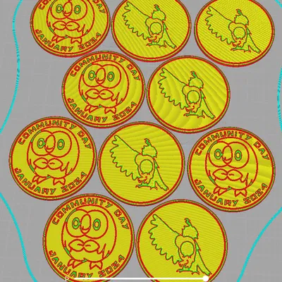 Đồng xu Ngày Cộng đồng Pokemon Go #80 - Rowlet