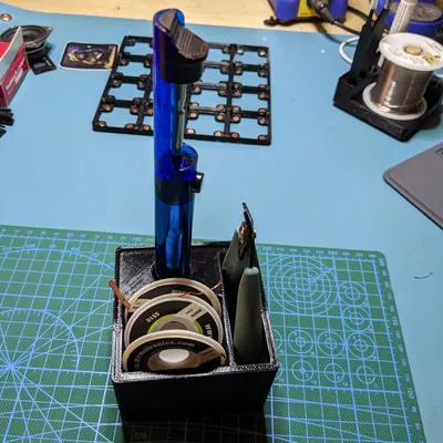 Hộp Đựng Máy Hút Thiếc, Bấc Thiếc, Kìm Cắt Gridfinity