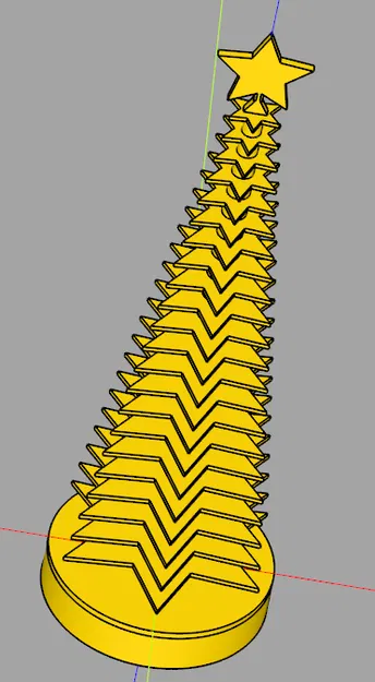 Cây thông Noel - Xếp chồng, Họa tiết hình sao - Image 3