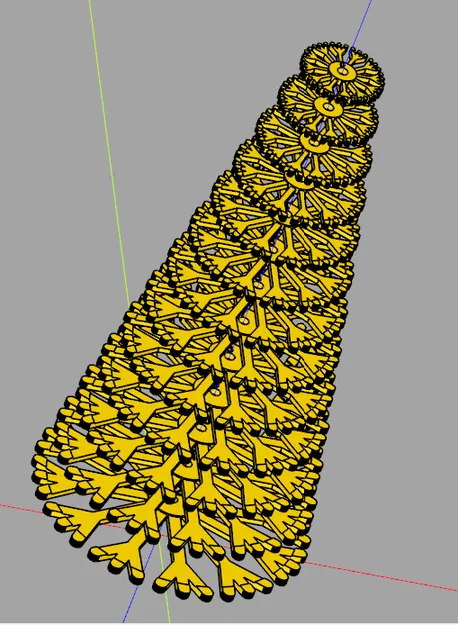 Cây thông Noel - thiết kế 'cành cây' xếp chồng - Image 5
