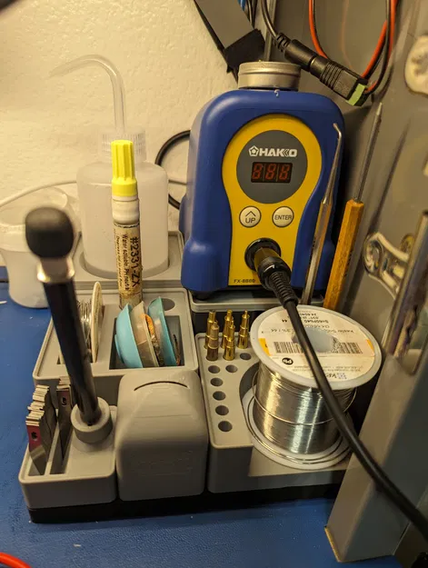 Gridfinity - Giá đỡ Cuộn Thiếc, Bút Flux và Bùi nhùi Hút Thiếc - Image 2