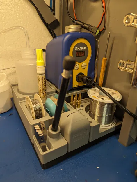 Gridfinity - Giá đỡ Cuộn Thiếc, Bút Flux và Bùi nhùi Hút Thiếc - Image 3