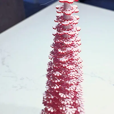 Cây thông Noel - thiết kế hoa văn xếp chồng