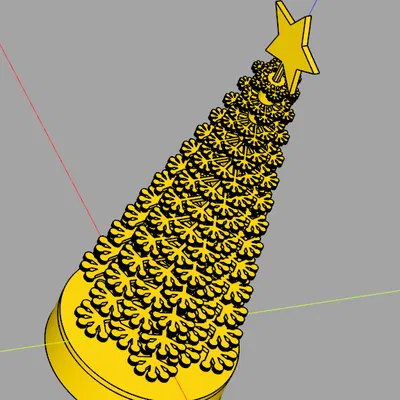 Cây thông Noel - thiết kế hoa văn xếp chồng