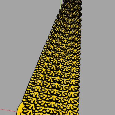 Cây thông Noel - thiết kế hoa văn xếp chồng