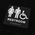 Biển Hiệu Nhà Vệ Sinh Unisex Có Hỗ Trợ Người Khiếm Thị (Braille) - Thumbnail 1