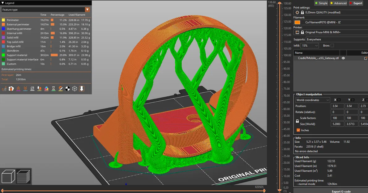 Đế Gắn TMobile_Nokia5G_Gateway Internet Nhà Màu Xám - Image 1