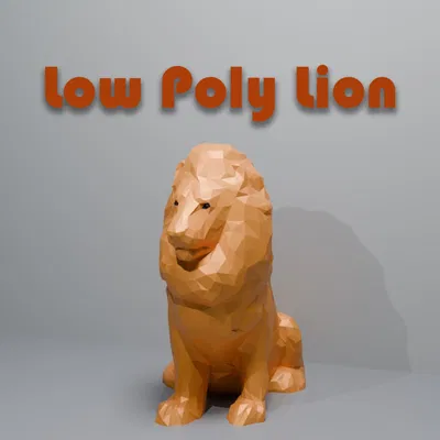 Sư Tử Low Poly