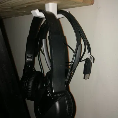 Kệ treo tai nghe dưới gầm bàn