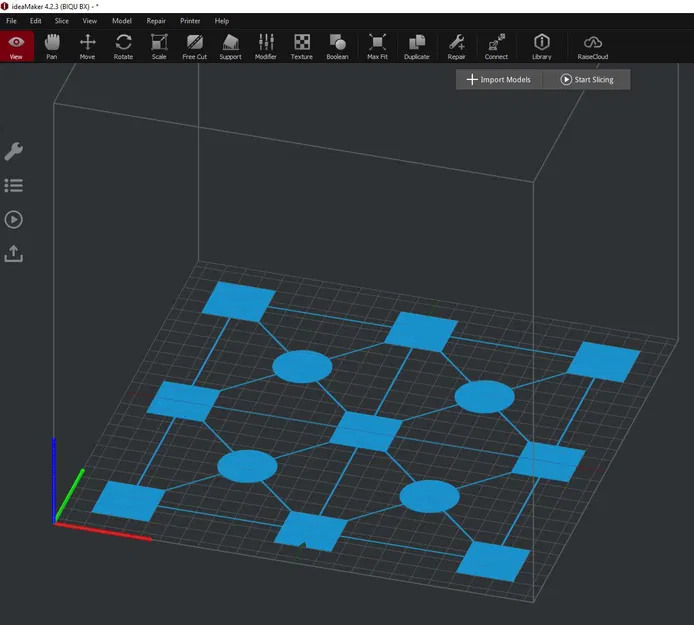Mô hình kiểm tra độ phẳng bàn in (Bed Level Test) - Image 1