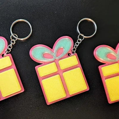 Móc Khóa Hộp Quà Giáng Sinh