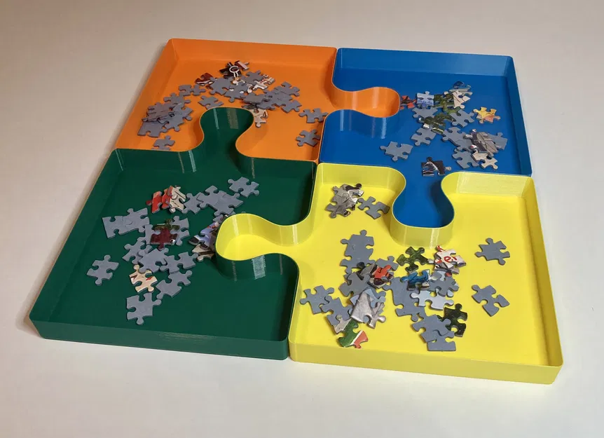 e.n.i.g.m.o - hộp đựng đồ cho bộ xếp hình PUZZLE - Image 2