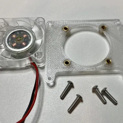 KHUNG GẮN QUẠT 4040 CHO RASPBERRY PI 4B