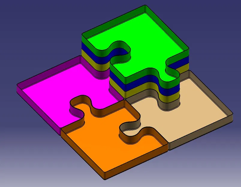 e.n.i.g.m.o - hộp đựng đồ cho bộ xếp hình PUZZLE - Image 5