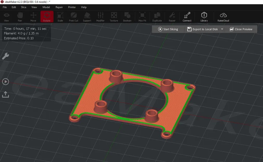 KHUNG GẮN QUẠT 4040 CHO RASPBERRY PI 4B - Image 8