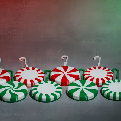 Đồ Trang Trí Cây Thông Noel Hình Kẹo Bạc Hà