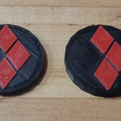 Nút Áo Harley Quinn Kích Thước 1 1/4 Inch