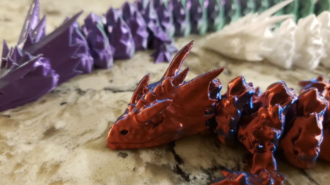 Rồng Dạ Xoa Con Khớp Nối v1.1 - Articulated Baby Night Spirit Dragon v1.1 - Image 1