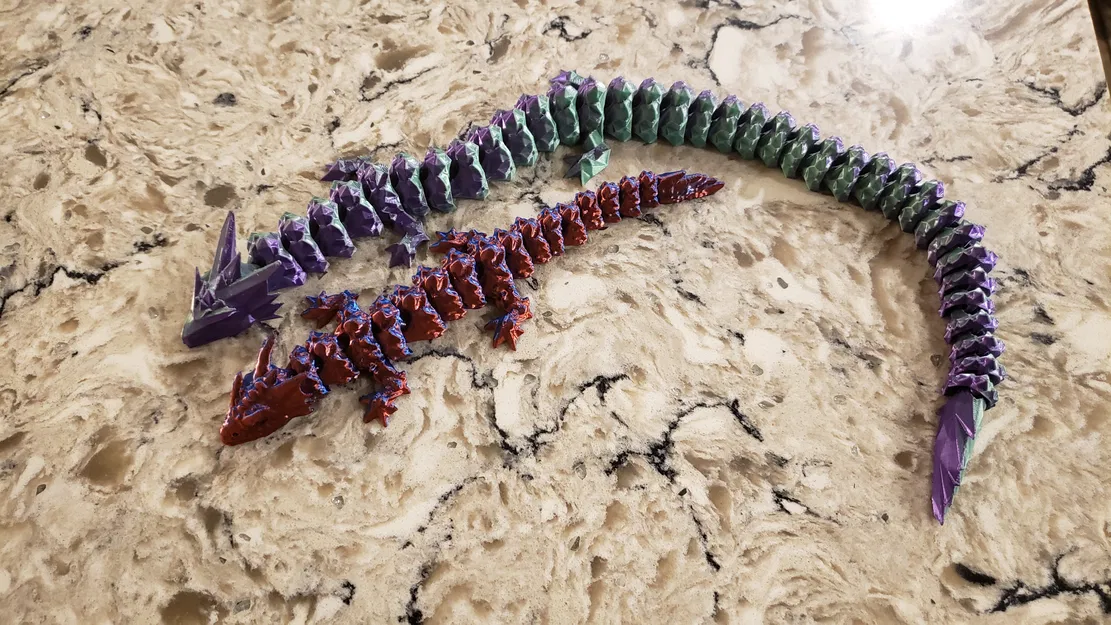 Rồng Dạ Xoa Con Khớp Nối v1.1 - Articulated Baby Night Spirit Dragon v1.1 - Image 4