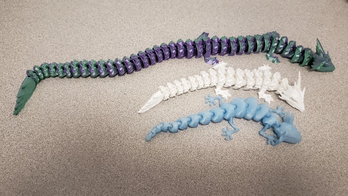 Rồng Dạ Xoa Con Khớp Nối v1.1 - Articulated Baby Night Spirit Dragon v1.1 - Image 5