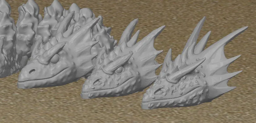 Rồng Dạ Xoa Con Khớp Nối v1.1 - Articulated Baby Night Spirit Dragon v1.1 - Image 7