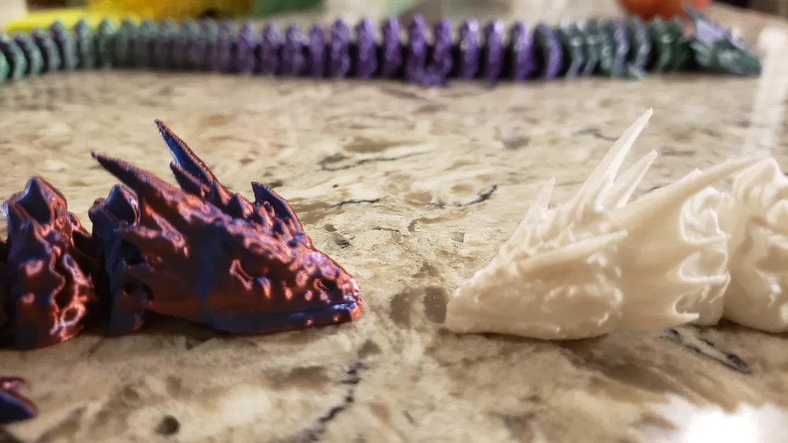 Rồng Dạ Xoa Con Khớp Nối v1.1 - Articulated Baby Night Spirit Dragon v1.1 - Image 8