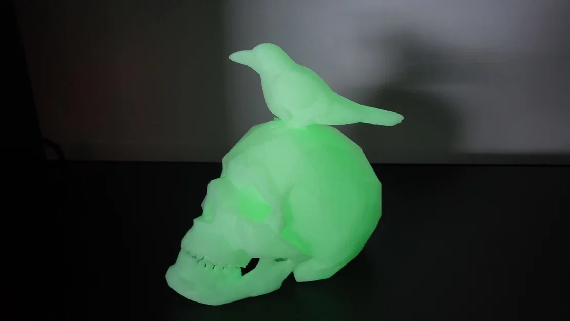 Đầu Lâu Quạ Phong Cách LowPoly - Image 1