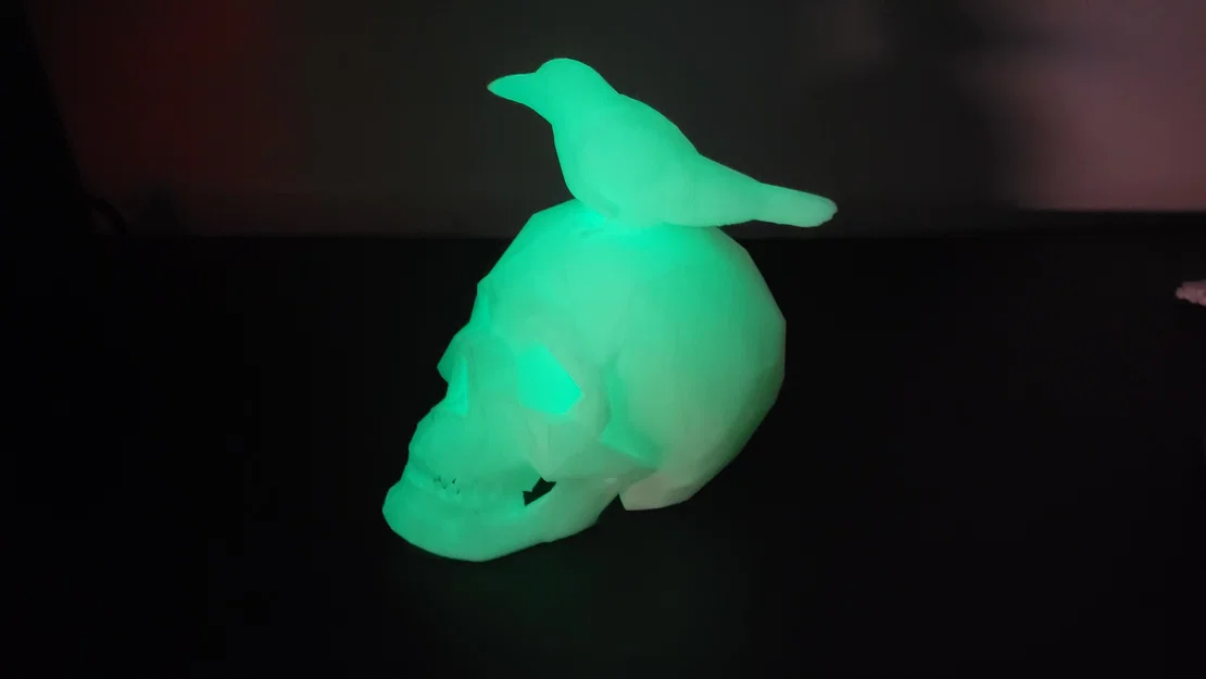 Đầu Lâu Quạ Phong Cách LowPoly - Image 2