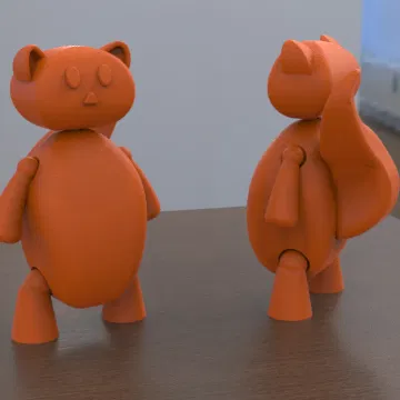 Mô Hình Gấu Chó (Racoon) Articulated