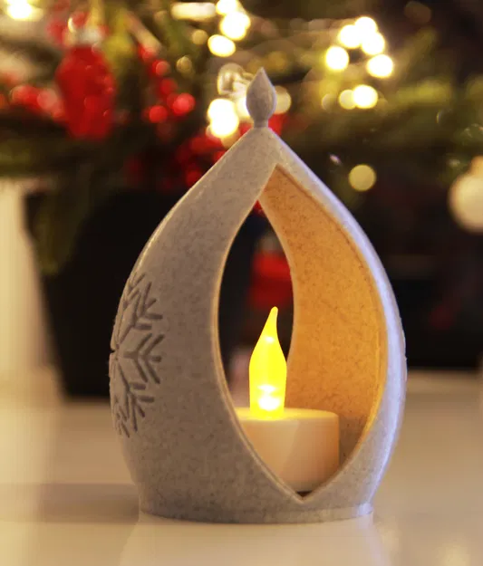 Đèn Lồng Giáng Sinh Cho Nến LED Mini - Image 2