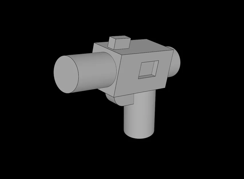 Vũ Khí Lego (61190a.dat) Súng Blaster Nhỏ Không Kính Ngắm - Image 1