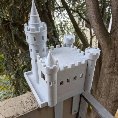 Mô Hình Lâu Đài Cho Chim Ăn