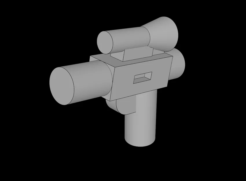 Súng Blaster Tí Hon Tương Thích Lego (92738.dat) Có Kính Ngắm - Image 1