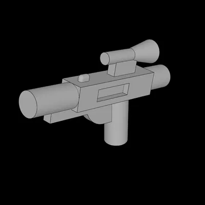 Súng Ngắn Blaster Minifig Tương Thích Lego (58247.dat)