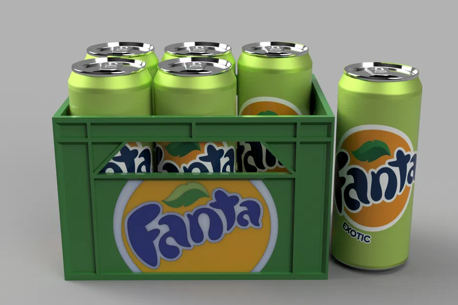 Kệ/Thùng đựng lon Fanta slim 6x33cl - Image 1