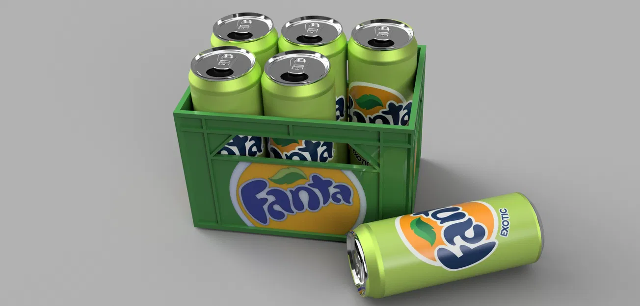 Kệ/Thùng đựng lon Fanta slim 6x33cl - Image 2
