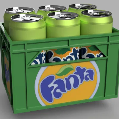 Kệ/Thùng đựng lon Fanta slim 6x33cl