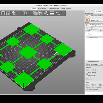 Mô hình kiểm tra cân bàn cao 1mm