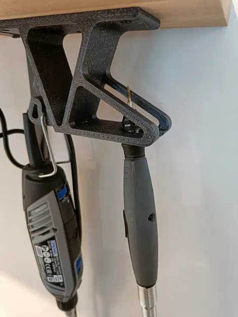 Kệ Dremel & đầu kẹp dưới gầm kệ (có bản mẫu parametric) - Image 4