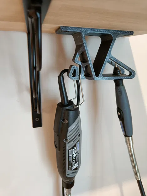 Kệ Dremel & đầu kẹp dưới gầm kệ (có bản mẫu parametric) - Image 5