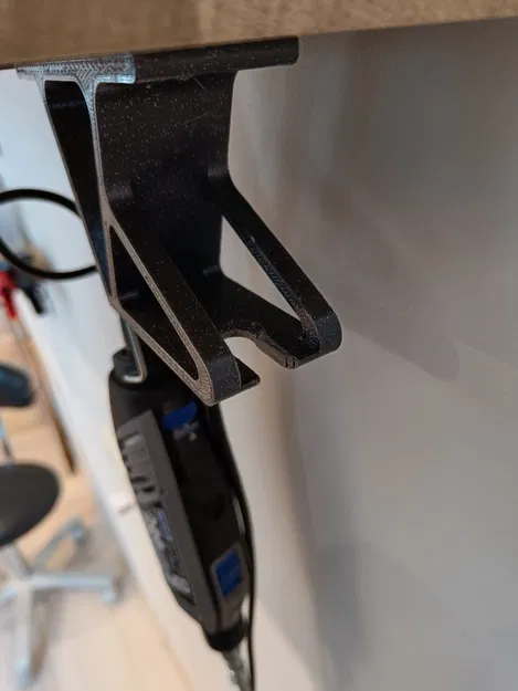 Kệ Dremel & đầu kẹp dưới gầm kệ (có bản mẫu parametric) - Image 6