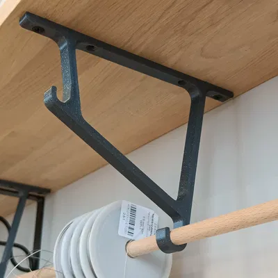 Giá đỡ thanh gài dưới kệ (có mô hình tùy chỉnh)