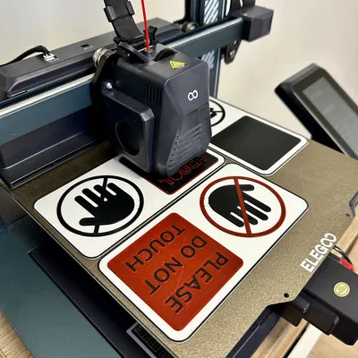 Biển báo Vui lòng không chạm vào