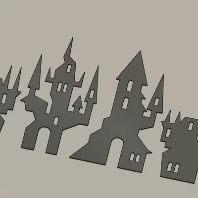 Mô hình Nhà Halloween 2D